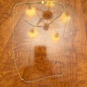 Delicate Gold Layering Necklace – Long, Minimal Chain with Station Details